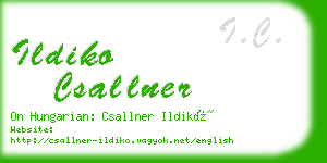 ildiko csallner business card